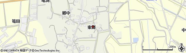 愛知県豊橋市寺沢町（東郷）周辺の地図
