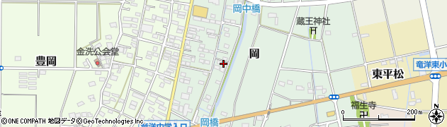 静岡県磐田市岡879周辺の地図