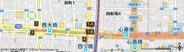 スマイルホテル大阪四ツ橋周辺の地図