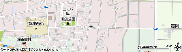 静岡県磐田市川袋1400周辺の地図