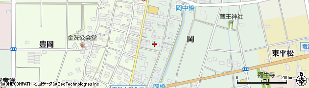 静岡県磐田市岡755周辺の地図