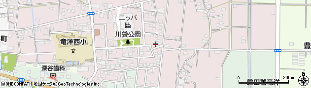 静岡県磐田市川袋1051周辺の地図