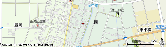 静岡県磐田市岡878周辺の地図