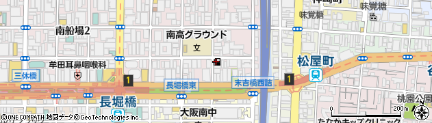 大阪府大阪市中央区南船場1丁目3-24周辺の地図