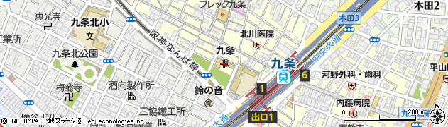 大阪市立　九条幼稚園周辺の地図