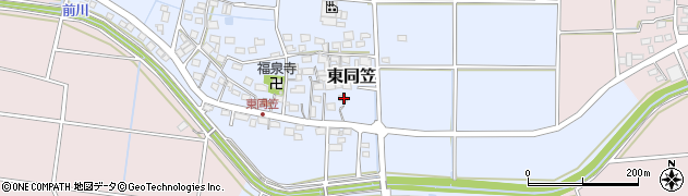 静岡県袋井市東同笠154周辺の地図