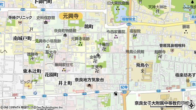 〒630-8312 奈良県奈良市十輪院町の地図