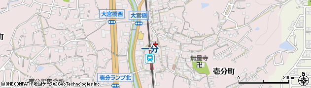 藤川株式会社　生駒連絡所周辺の地図