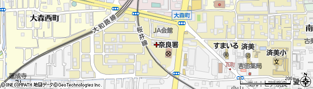 奈良県奈良市大森町57周辺の地図