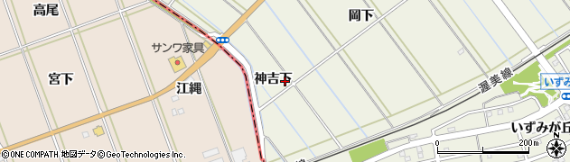 愛知県豊橋市杉山町（神吉下）周辺の地図