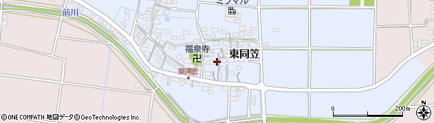 静岡県袋井市東同笠161周辺の地図
