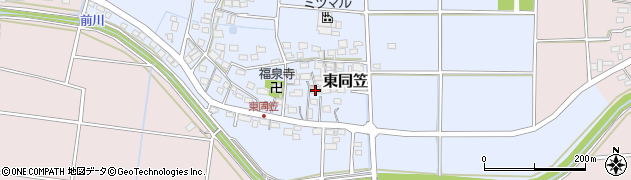 静岡県袋井市東同笠157周辺の地図