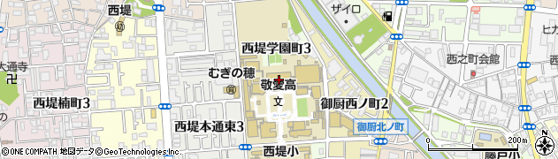 東大阪大学敬愛高等学校周辺の地図