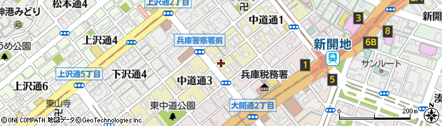 兵庫県教職員組合天満周辺の地図