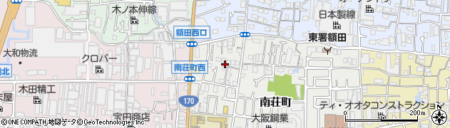 大阪府東大阪市南荘町周辺の地図