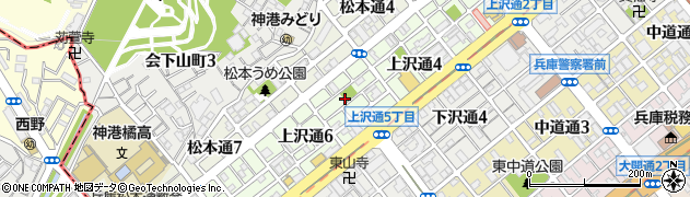 上沢通5丁目公園周辺の地図