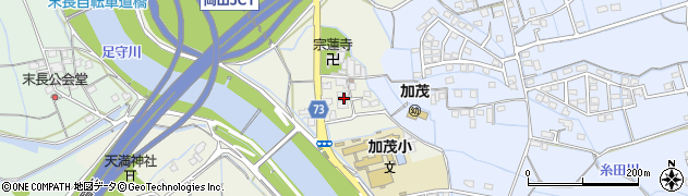 岡山県岡山市北区津寺492周辺の地図