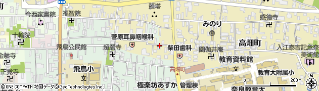 奈良県奈良市上久保町周辺の地図