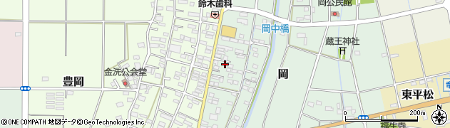 静岡県磐田市岡748周辺の地図