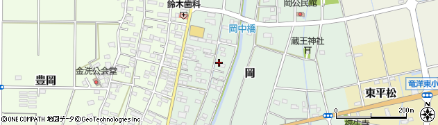 静岡県磐田市岡875周辺の地図