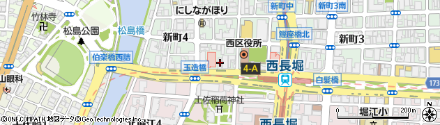 ヤングドライ　西長堀店周辺の地図