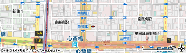 スターバックスコーヒー 北心斎橋店周辺の地図