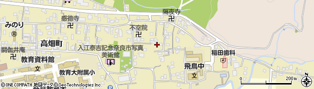奈良県奈良市福井町周辺の地図