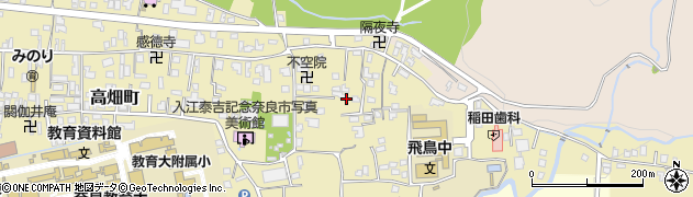 奈良県奈良市福井町周辺の地図