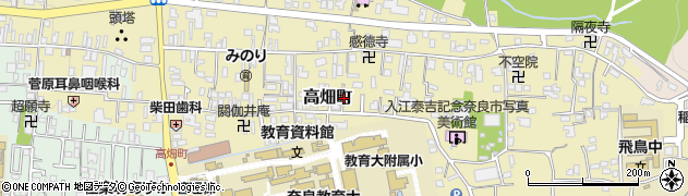奈良県奈良市本薬師町周辺の地図
