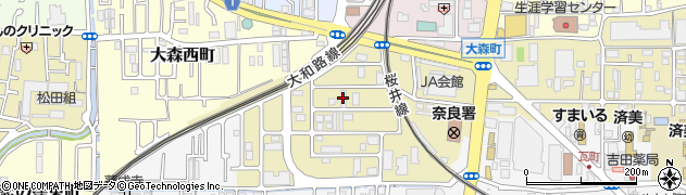グランエステート奈良周辺の地図