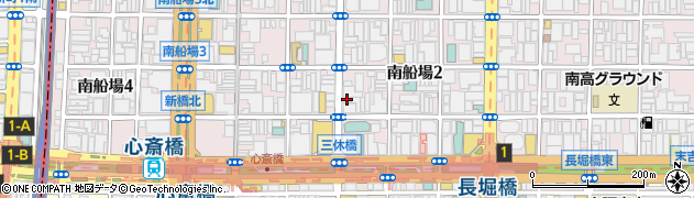 大阪銀座周辺の地図