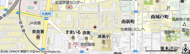 奈良県奈良市大森町10周辺の地図