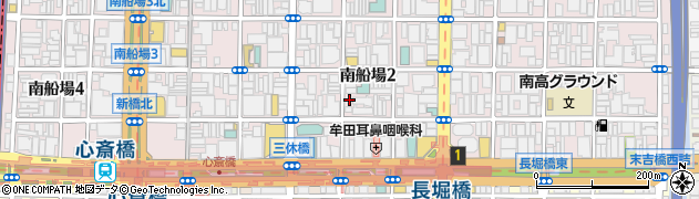 大阪府大阪市中央区南船場2丁目6-18周辺の地図
