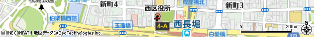 大阪府大阪市西区周辺の地図
