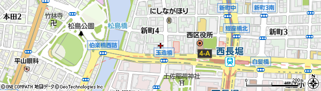 岡崎産業株式会社　新町倉庫事務所周辺の地図