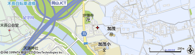 岡山県岡山市北区津寺501周辺の地図