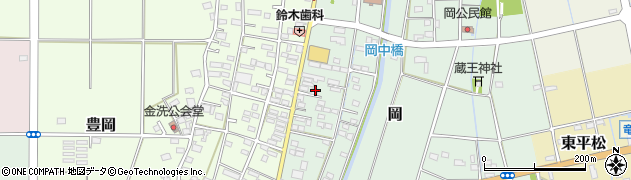 静岡県磐田市岡746周辺の地図
