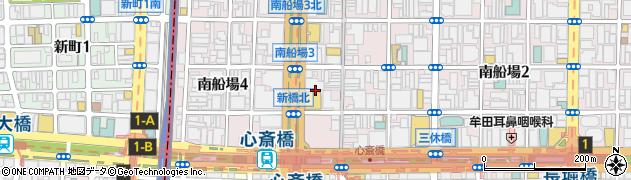 大阪府大阪市中央区南船場3丁目11周辺の地図