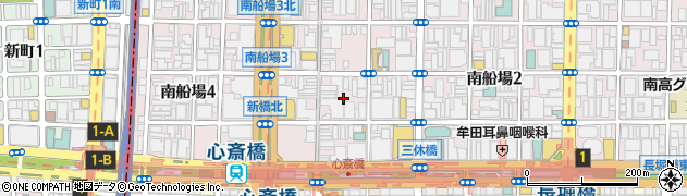 大阪府大阪市中央区南船場3丁目6周辺の地図