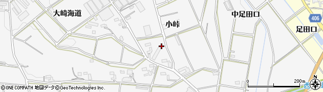 愛知県豊橋市西七根町（小峠）周辺の地図