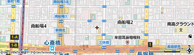 大阪府大阪市中央区南船場3丁目3周辺の地図