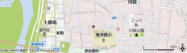静岡県磐田市川袋1869周辺の地図