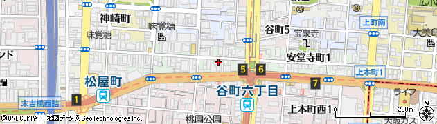 大阪府大阪市中央区安堂寺町周辺の地図