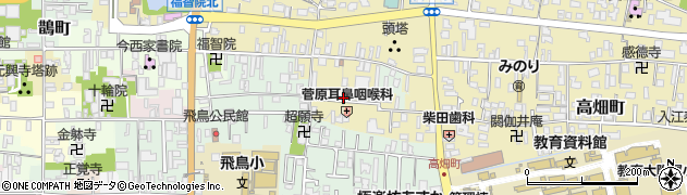 奈良県奈良市下久保町周辺の地図