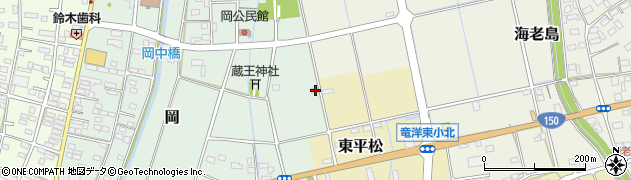 静岡県磐田市岡219周辺の地図