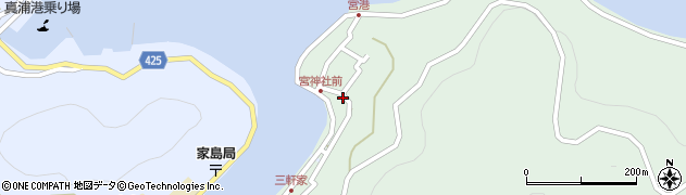 兵庫県姫路市家島町宮1037周辺の地図