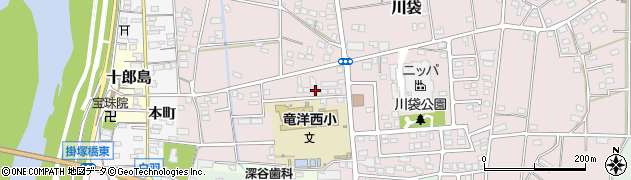 静岡県磐田市川袋1867周辺の地図