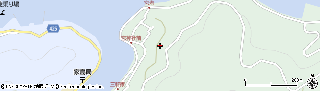 兵庫県姫路市家島町宮886周辺の地図
