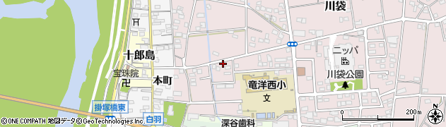 静岡県磐田市川袋1835周辺の地図