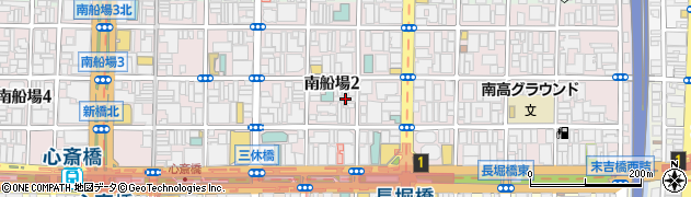 大阪府大阪市中央区南船場2丁目6-3周辺の地図